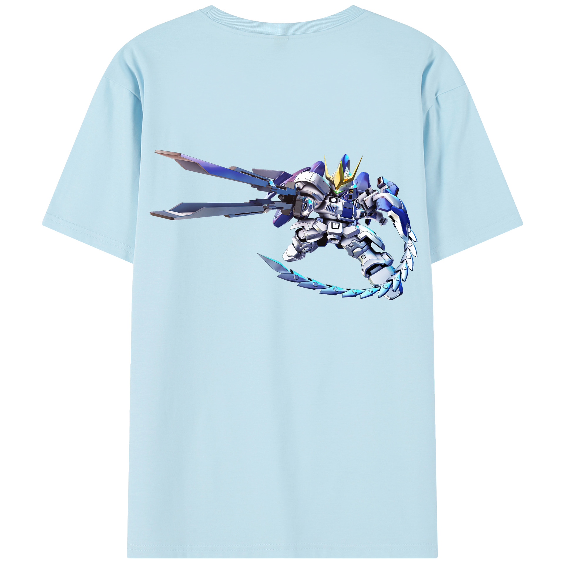 （画像用） 機動戦士ガンダム Mobile Suit Gundam 綿100％半袖Tシャツ（背面プリント）